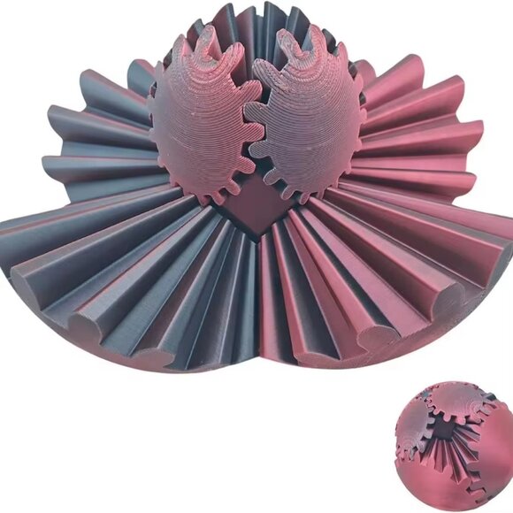 Sensory Toys 3D Printed Gear Ball Fidget Spinners Spin Ball(1 Set(Any Color)) - Picture 9 of 10